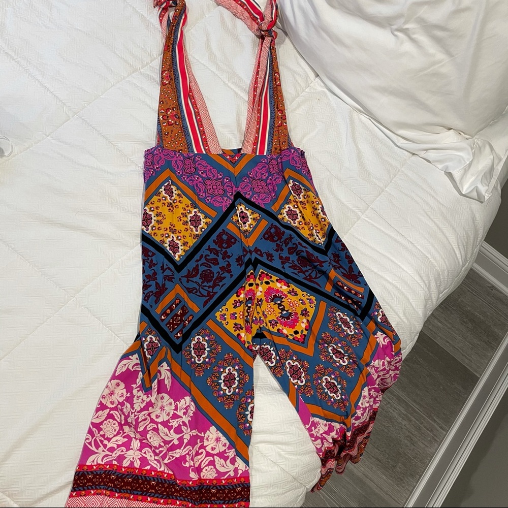 Free People Maritzah Printed Jumpsuit